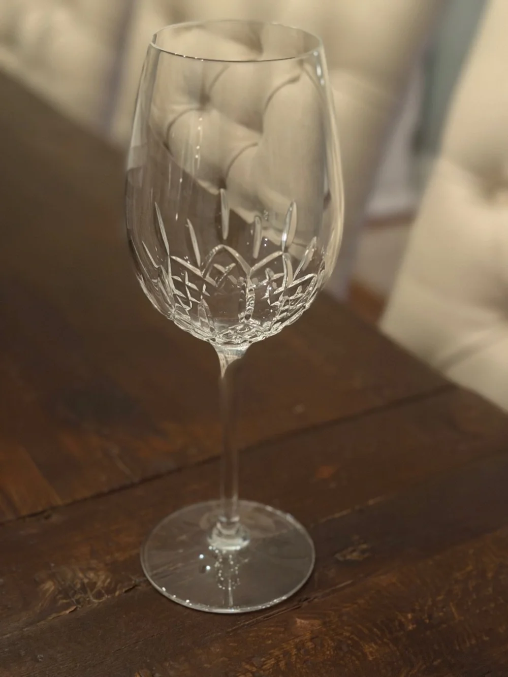 Waterford lismore essence, large wine glass